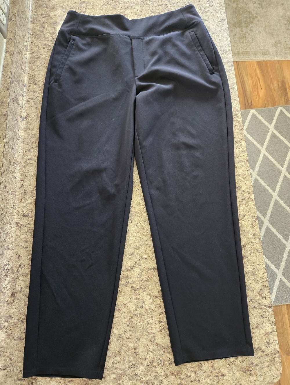 EUC ATHLETA ENDLESS HIGH RISE PANT, BLACK, SIZE 12